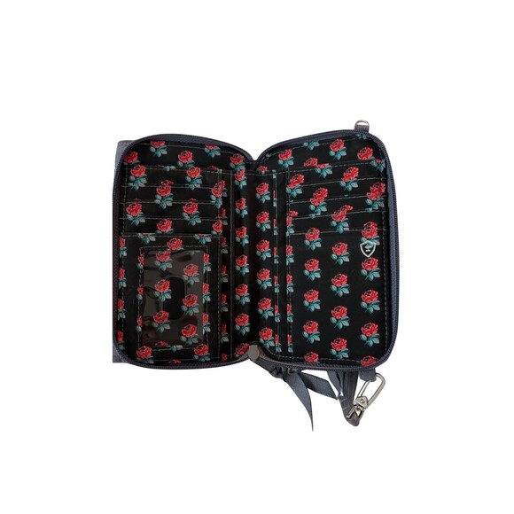 Vera Bradley 3-In-1 Crossbody Phone Case Wallet Carbon Gray No Strap - Picture 4 of 7